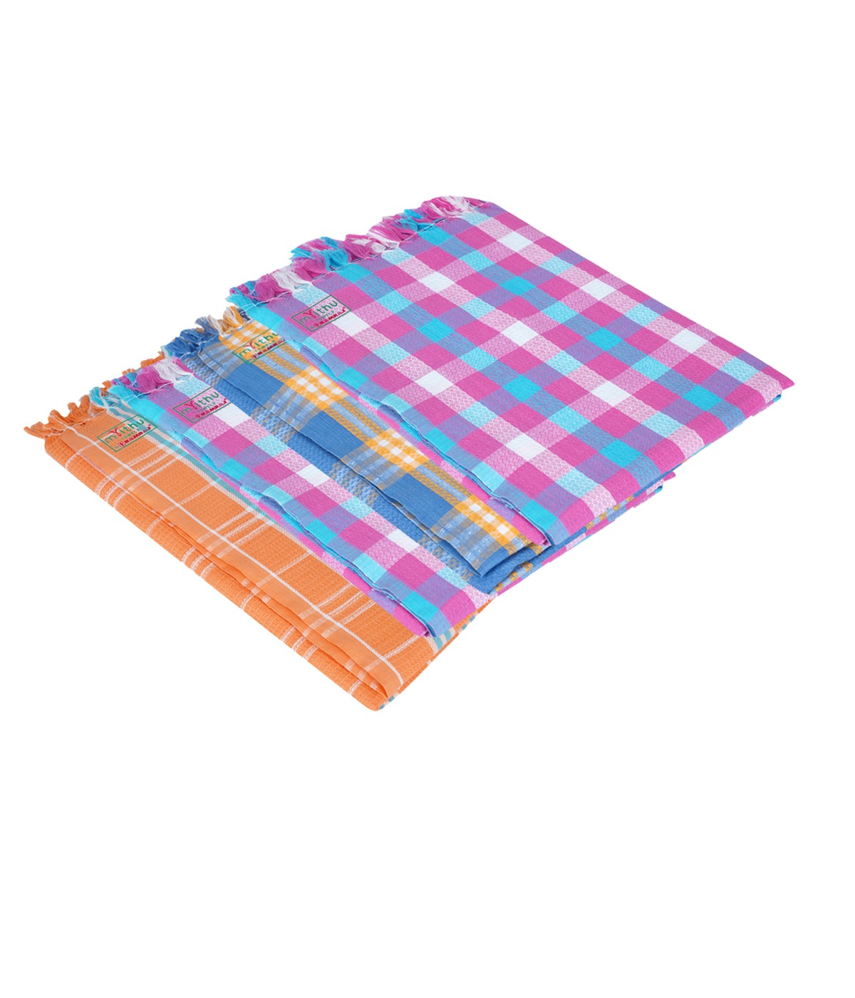 Ramraj 100 Cotton Assorted Bath Towel Pack Of 4