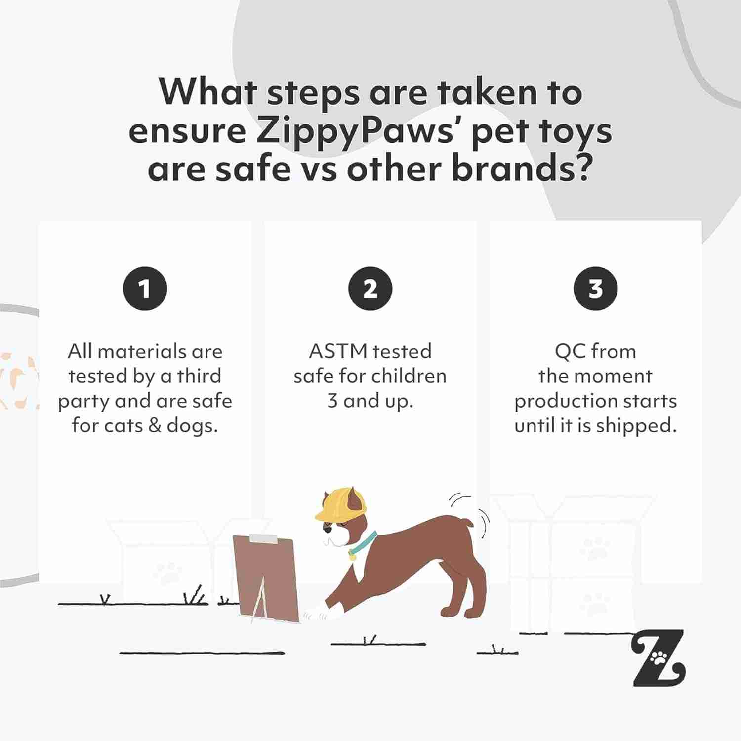 Zippy Paws Replacement Squeakers Water Bottle Cap Plush Toy for Dogs