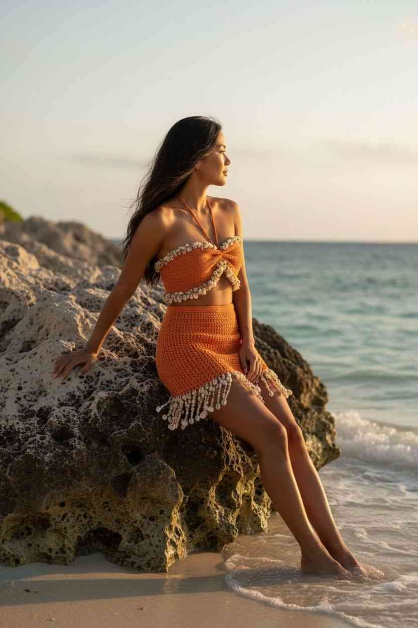 Citrus Drip Mini Skirt