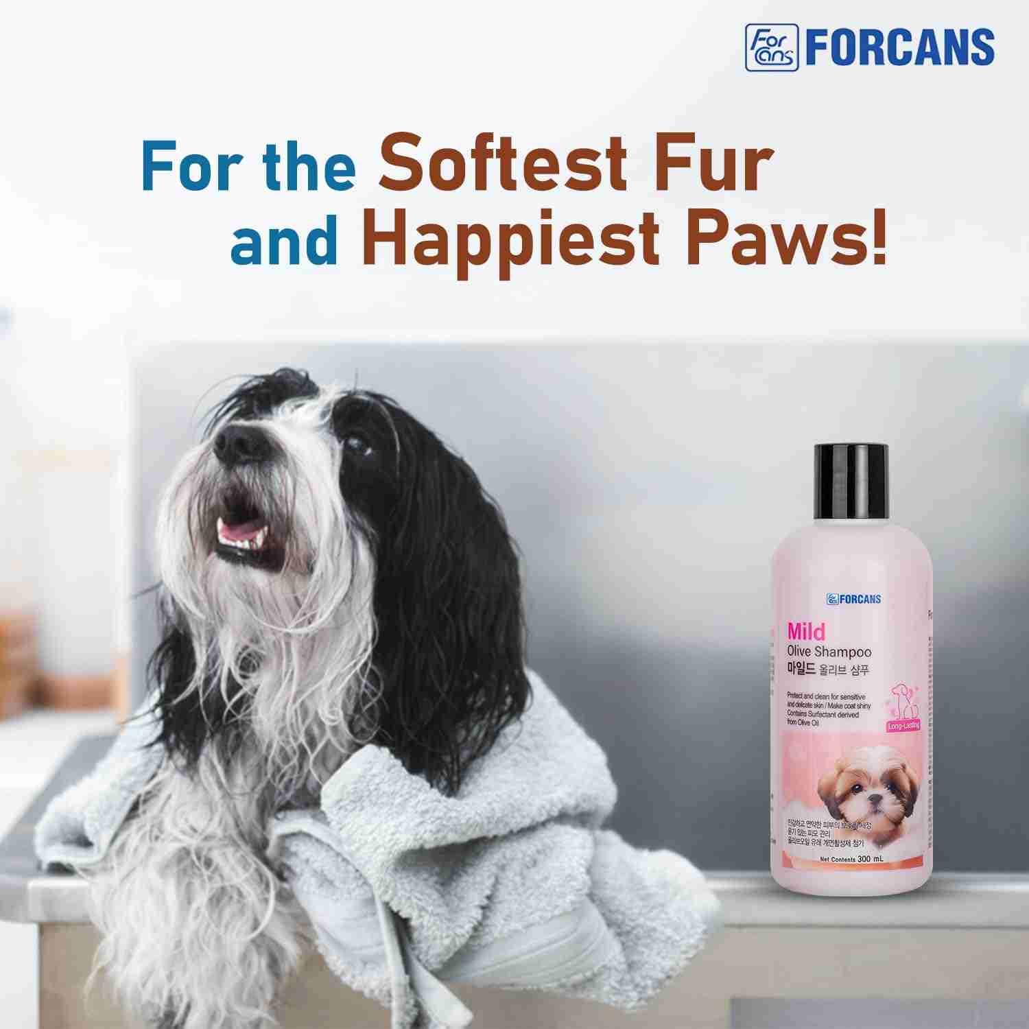 Forcans Mild Olive Shampoo for Dogs