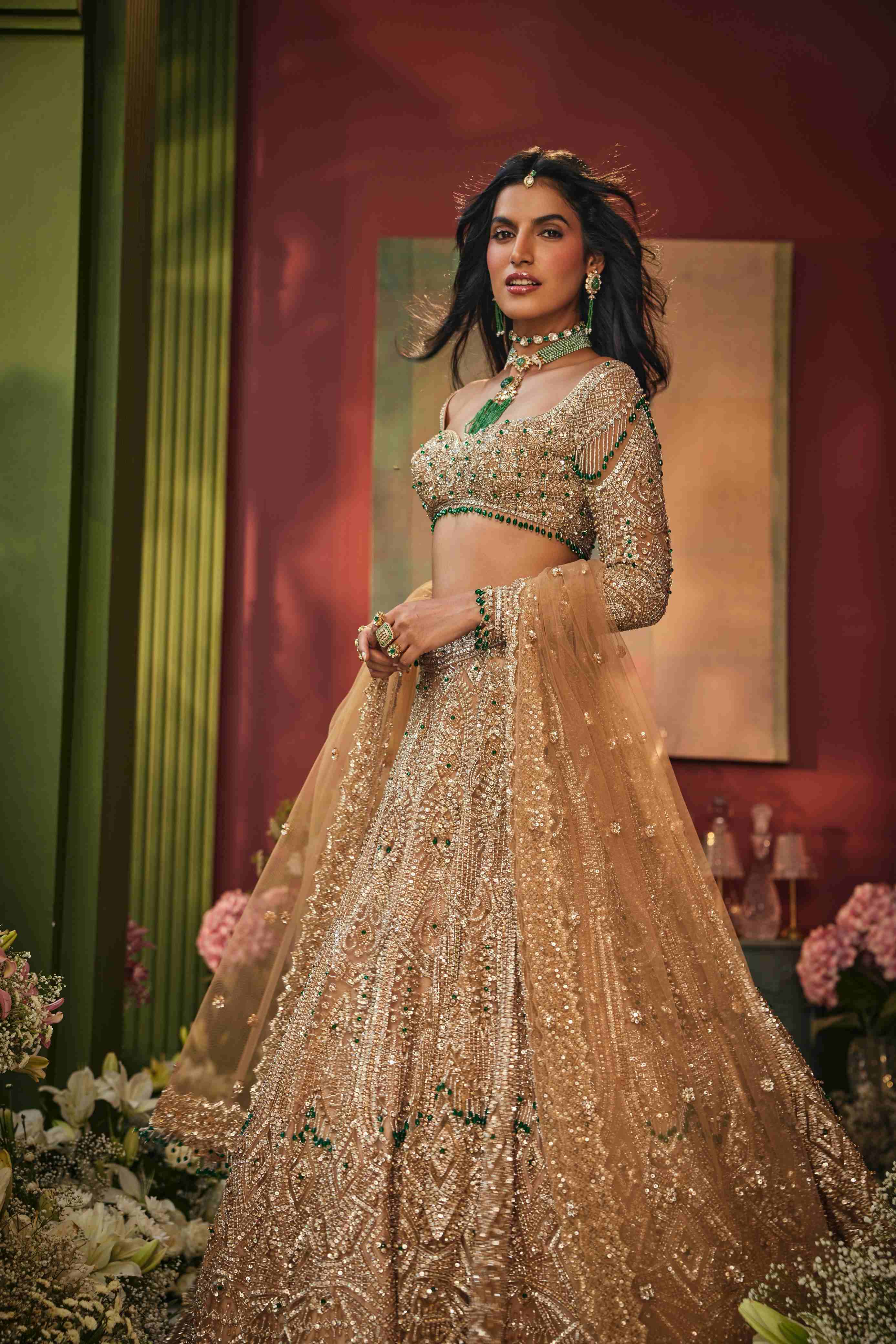Bella Gold Lehenga