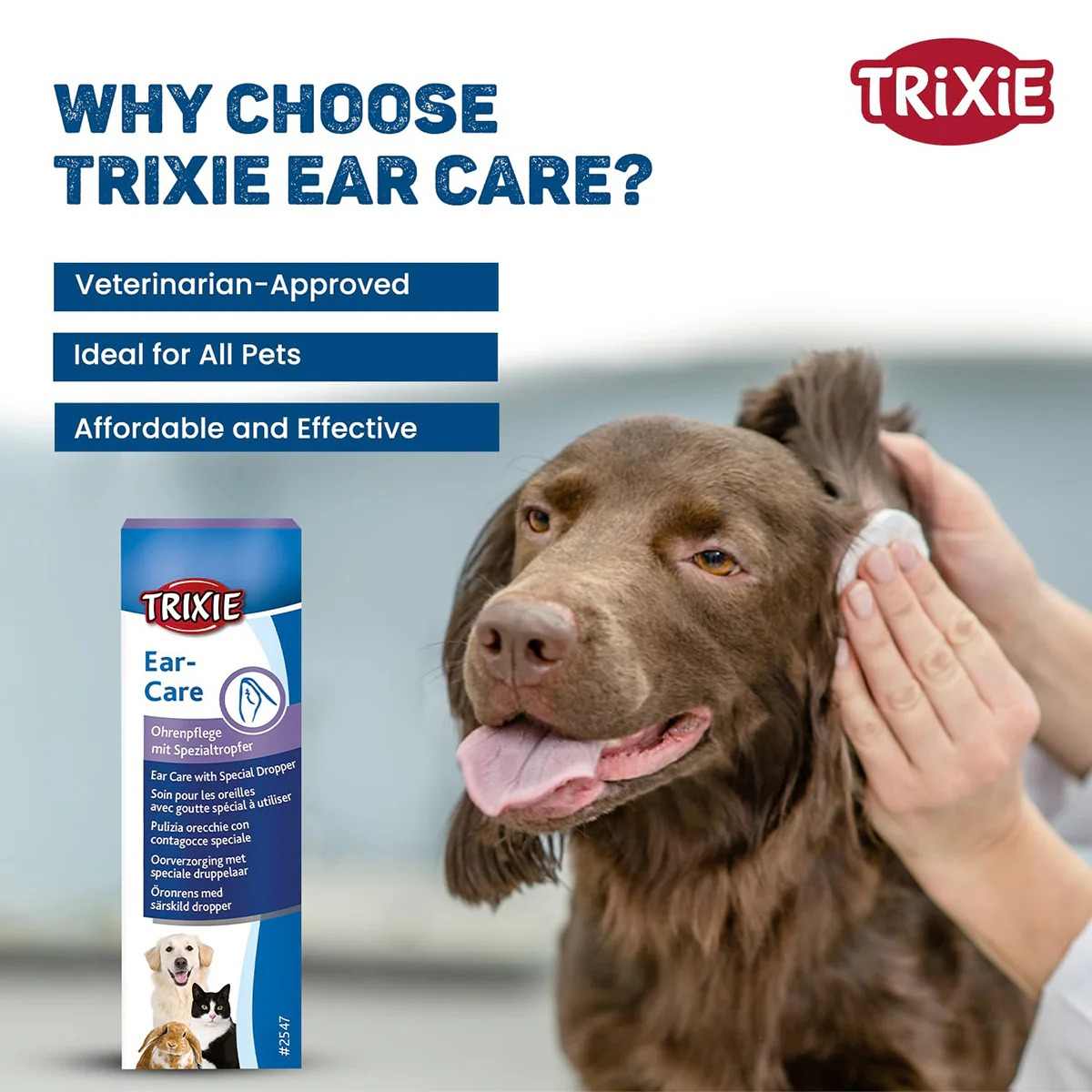 Trixie Ear Care for Dogs & Cats, 50 ml