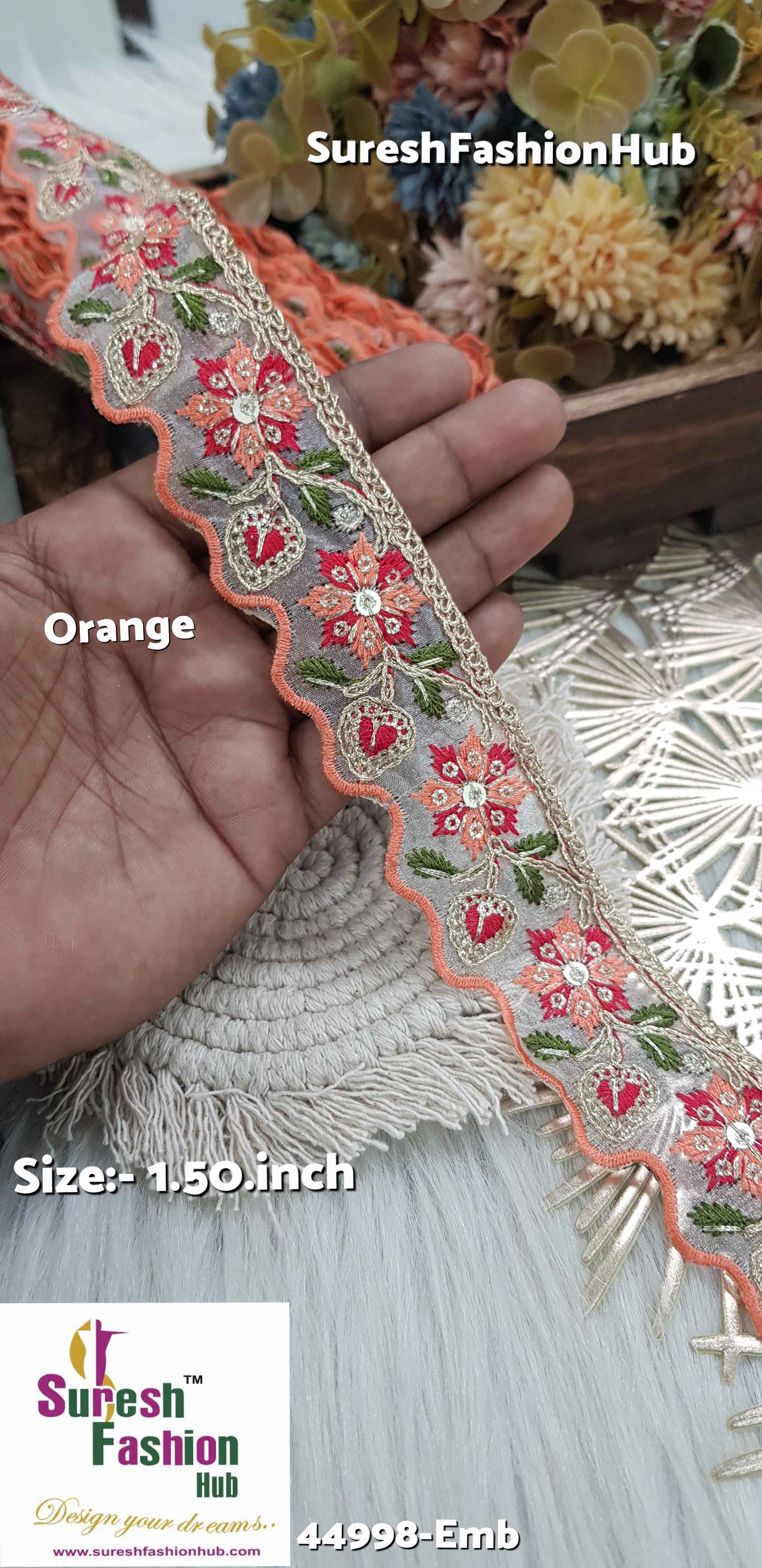 Orange Blossom Organza Lace