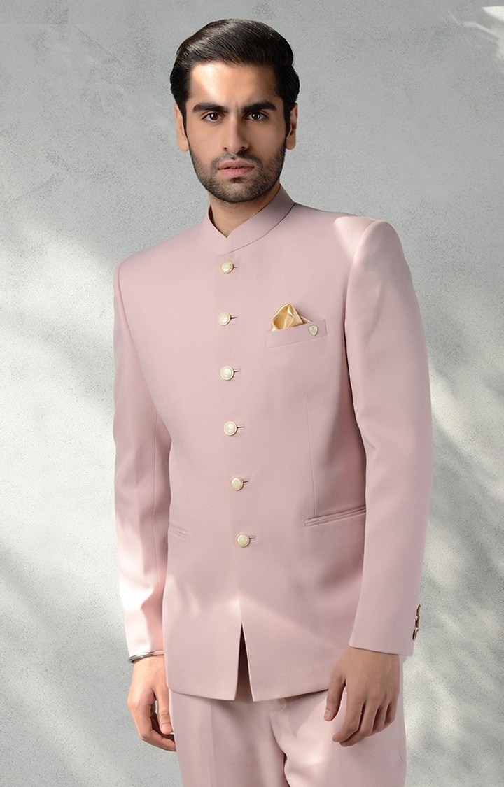 2603-ONION PINK Men's Pink Solid Jodhpuris