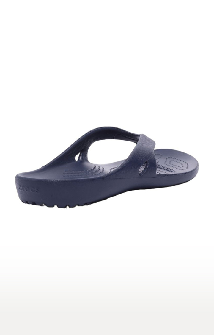 Women's Blue Solid Slippers