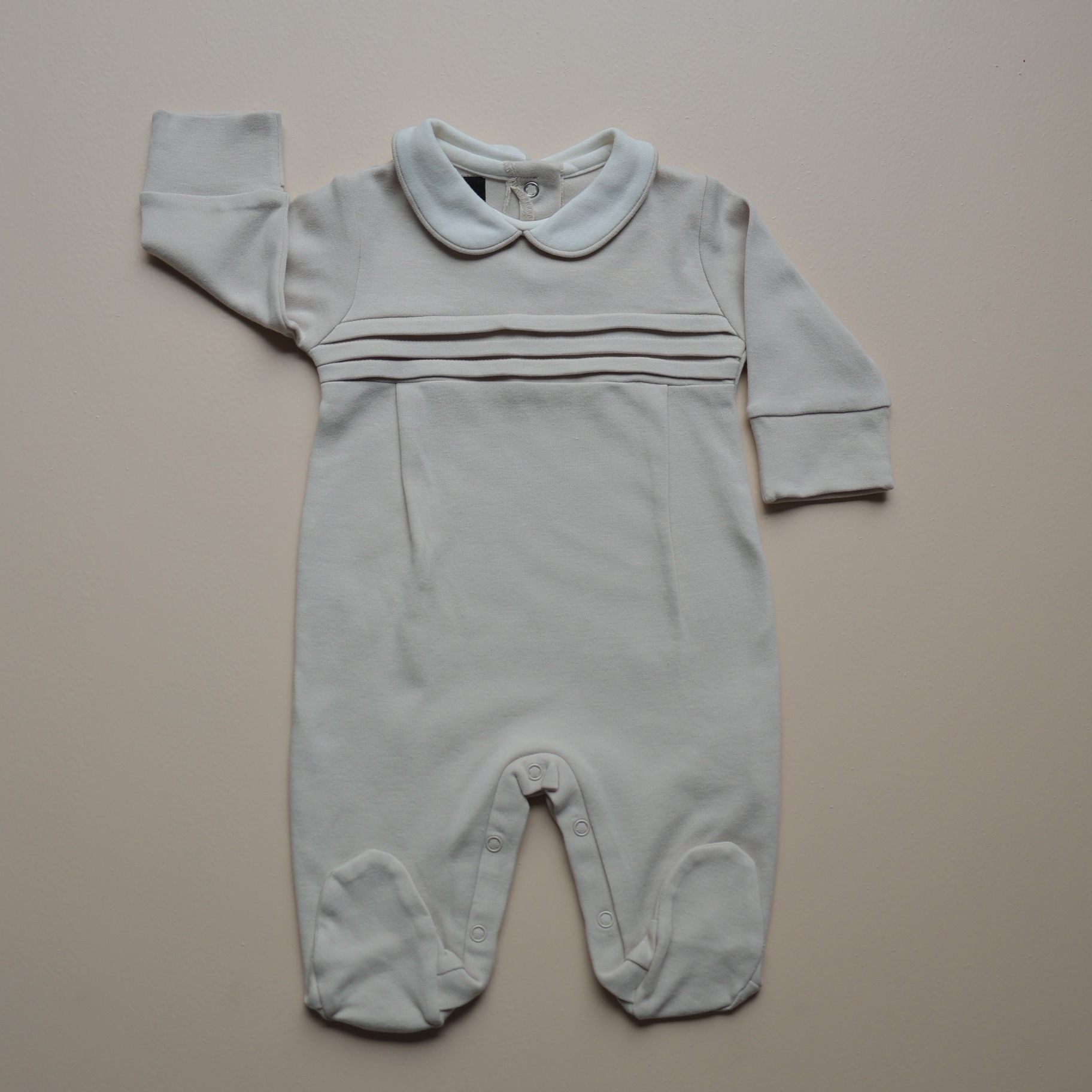 Classic Pinstripe Baby Romper