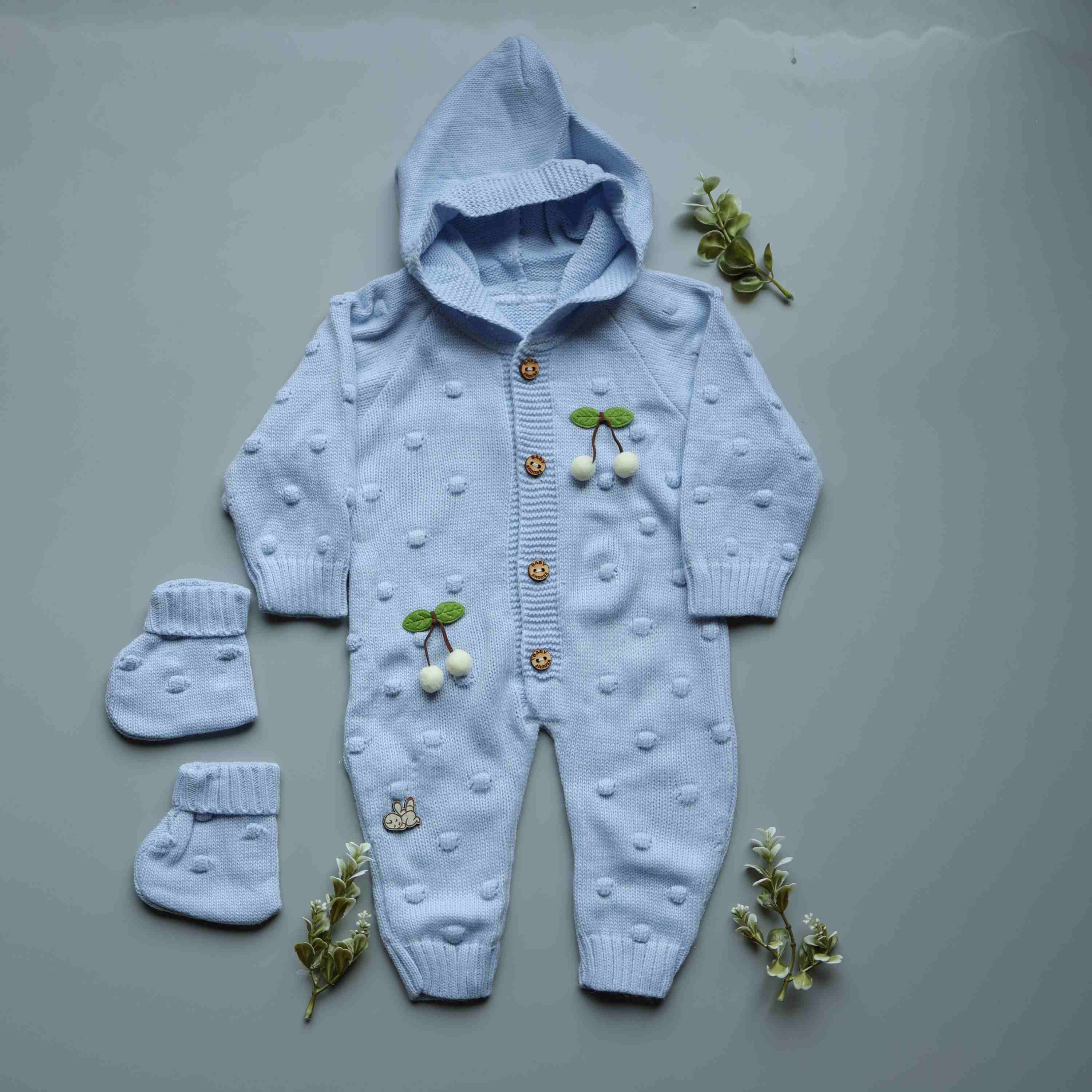 BlueBerry Cherry Knitted Winter Jumpsuit