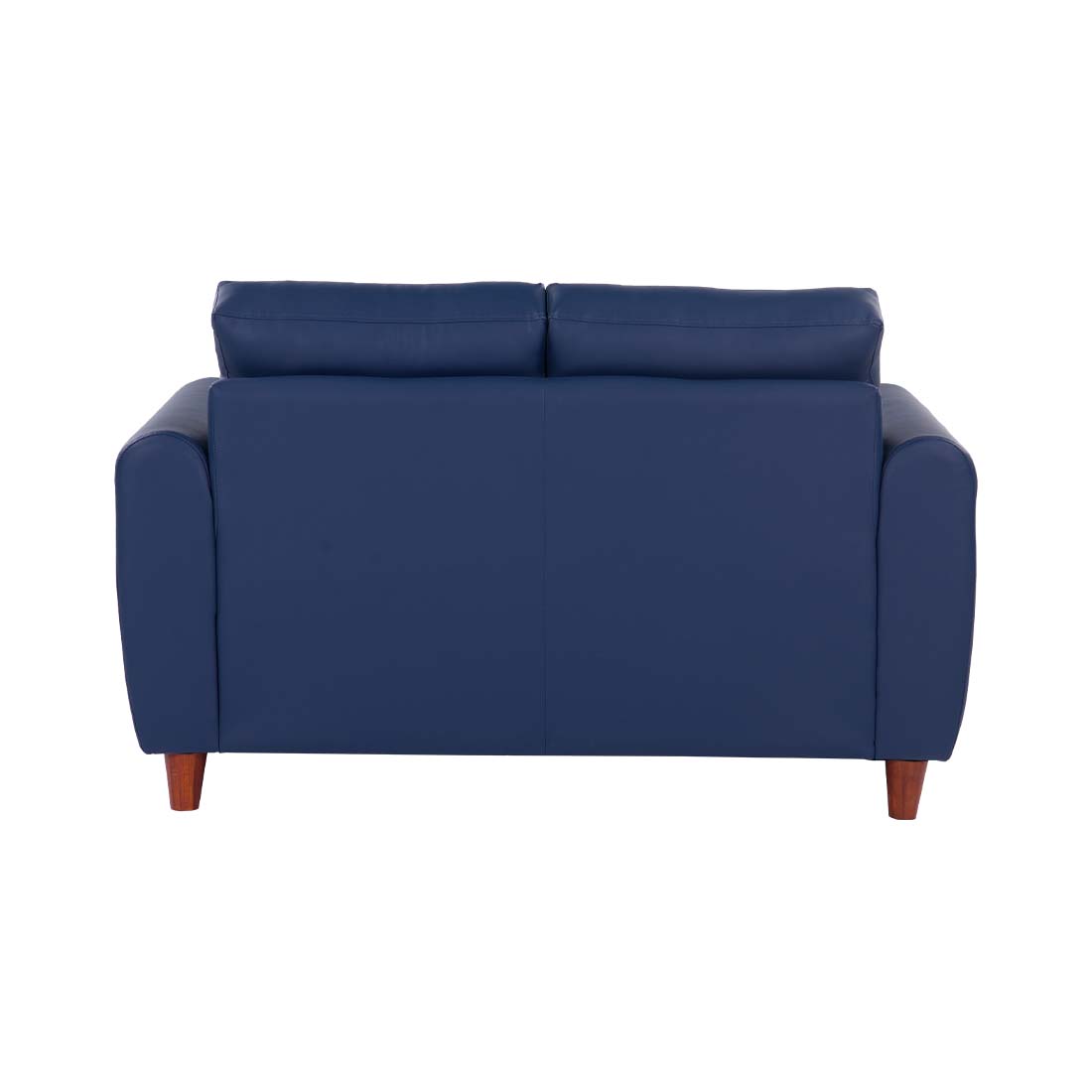 neudot Scott Sofa for Living Room |2 Persons Sofa|Premium Leatherette with Cushioned Armrest | Solid Wood Frame|2 Seater in Cobalt Blue Color