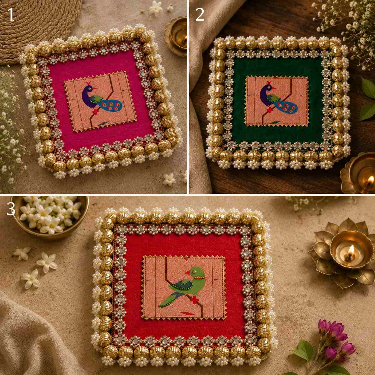 Paithani Work – Premium MDF Rangoli