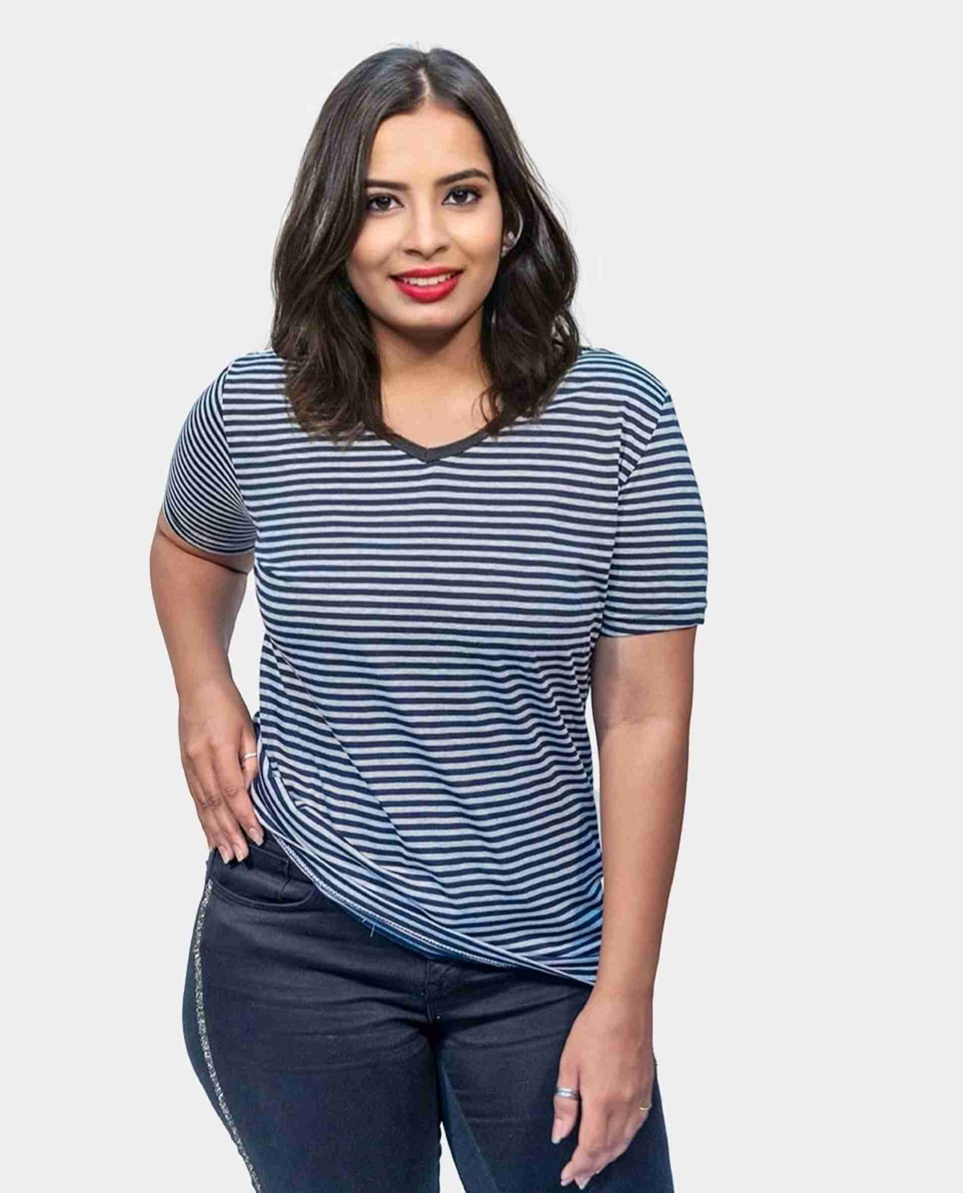 Black Striped T Shirt