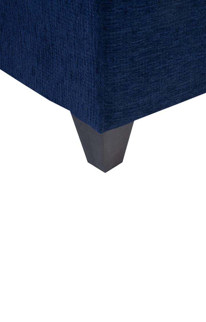 neudot Saya LHS Sectional Sofa for Living Room |4 Person Sofa| Premium Fabric with Cushioned Armrest | 12 Months Warranty| Solid Wood Frame| 4 Seater in Saya Duo Blue Color DIY(Do-It-Yourself)
