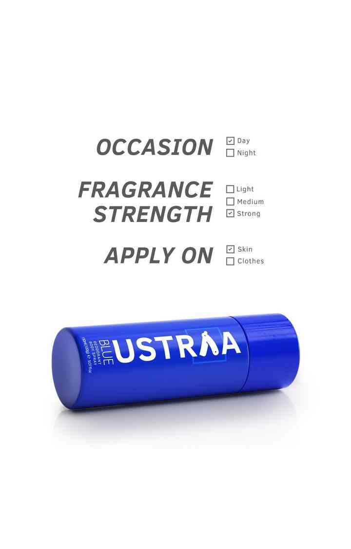 Ustraa | Ustraa Blue Deodorant - 150 ml & Sea Minerals Soap - 100g (Pack Of 4) 4