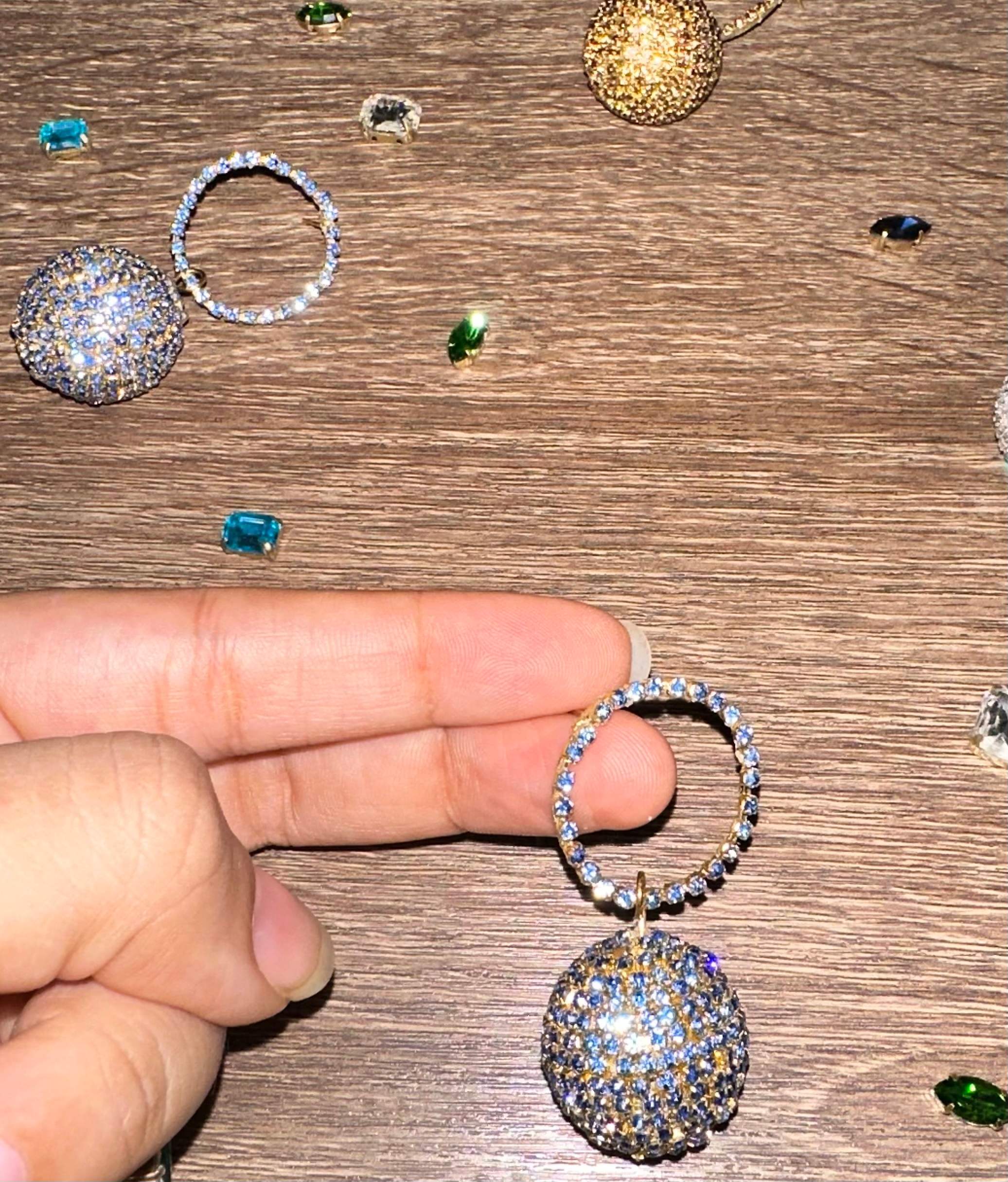 Saturn Rings- Blue  disco with ring