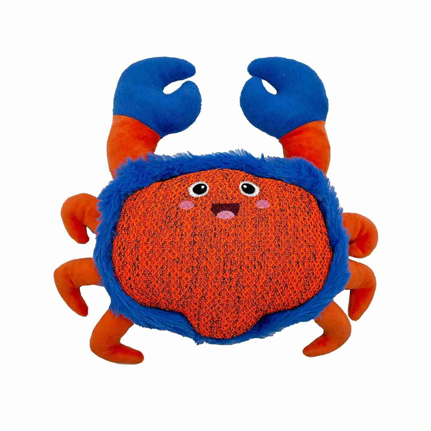 Fofos Summer Plush Crab - Soft Squeaky Dog Toy