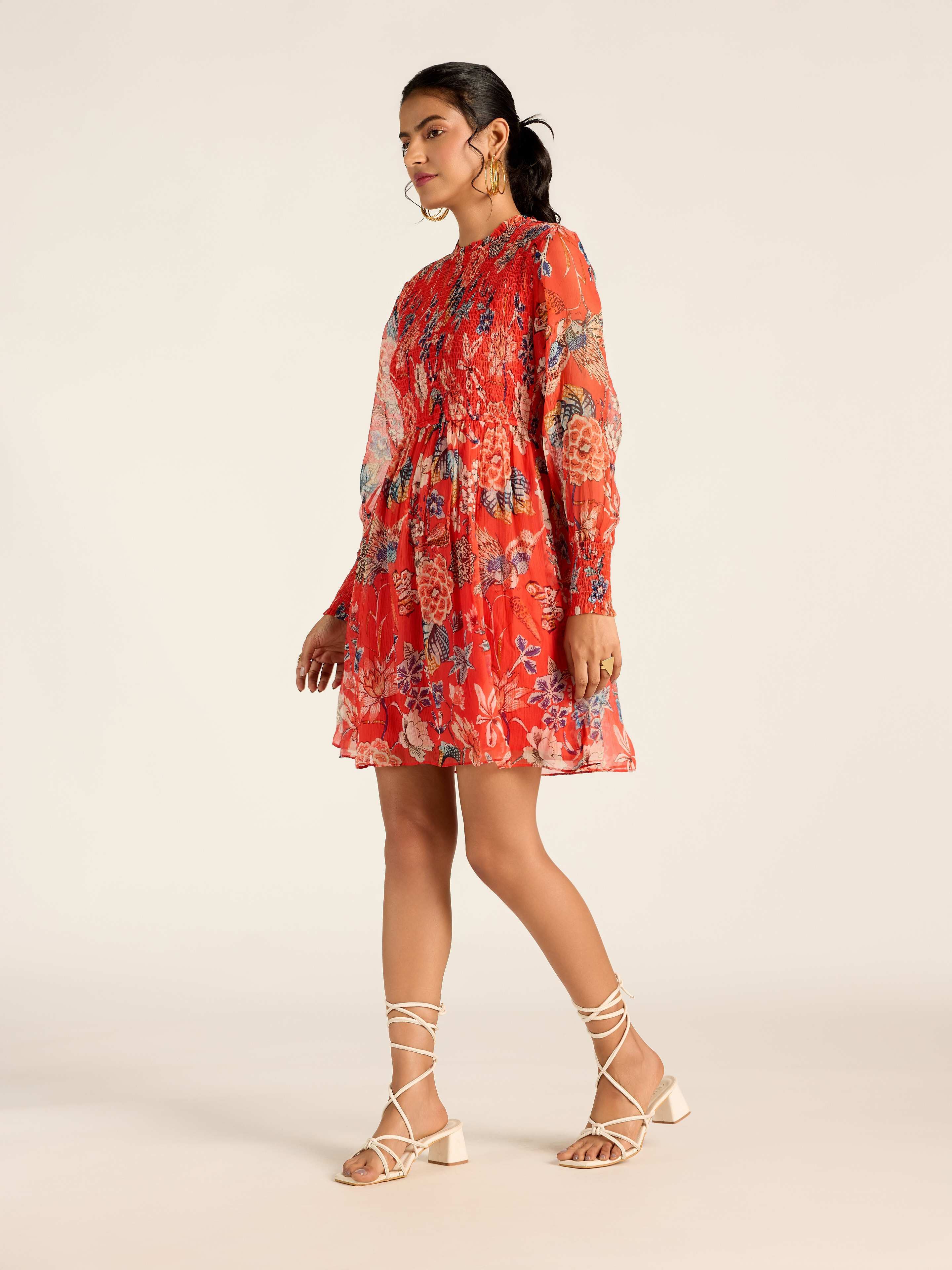 RED MARGO SHORT DRESS