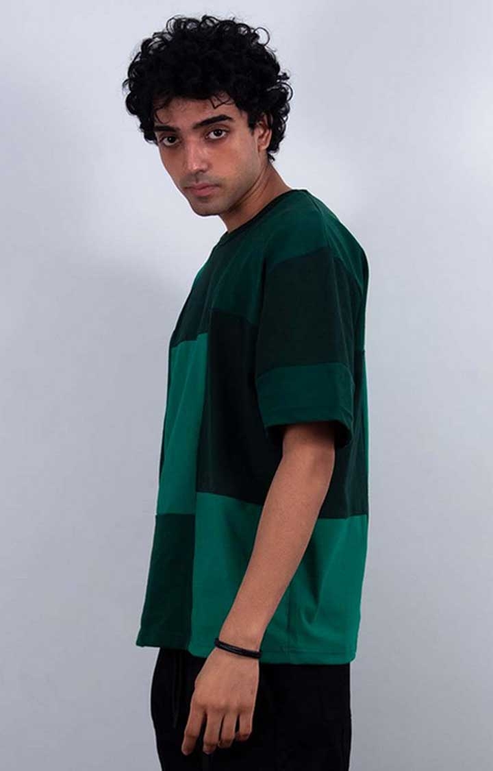 The Seed Store | Men's Green Cut & Sew Oversized T-Shirt