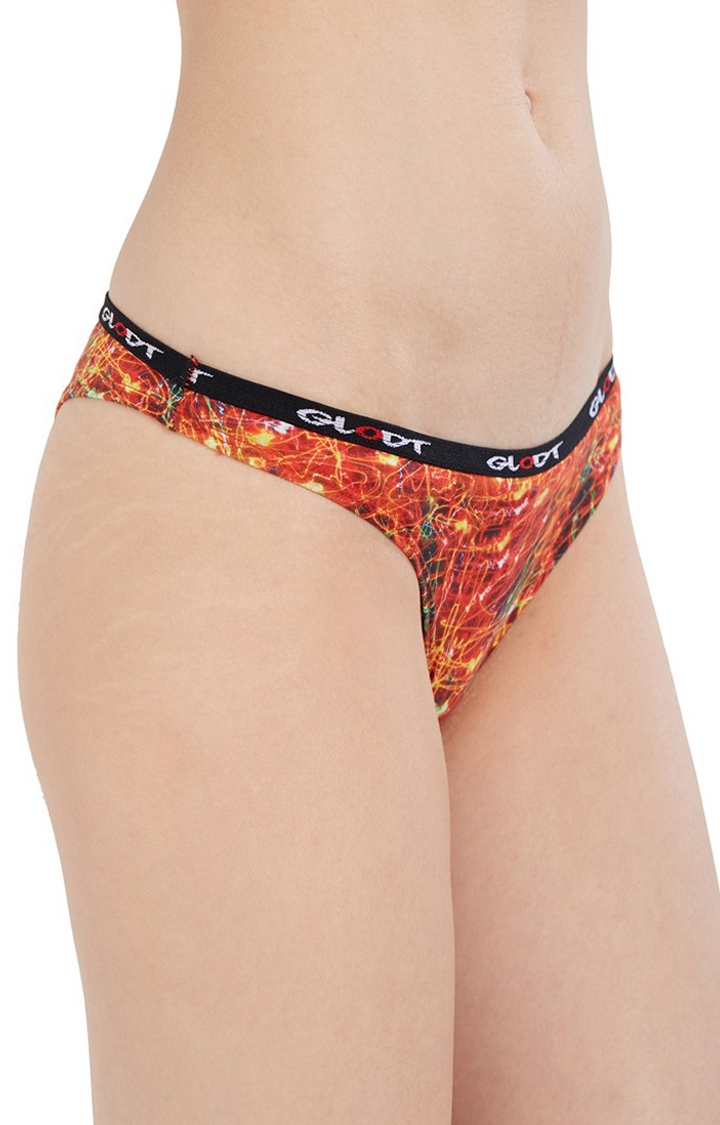GLODT | Red Light My Fire Print Pima Cotton Bikini Panties 3