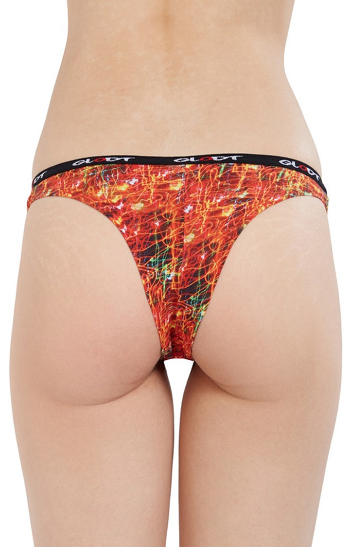 GLODT | Red Light My Fire Print Pima Cotton Bikini Panties 4