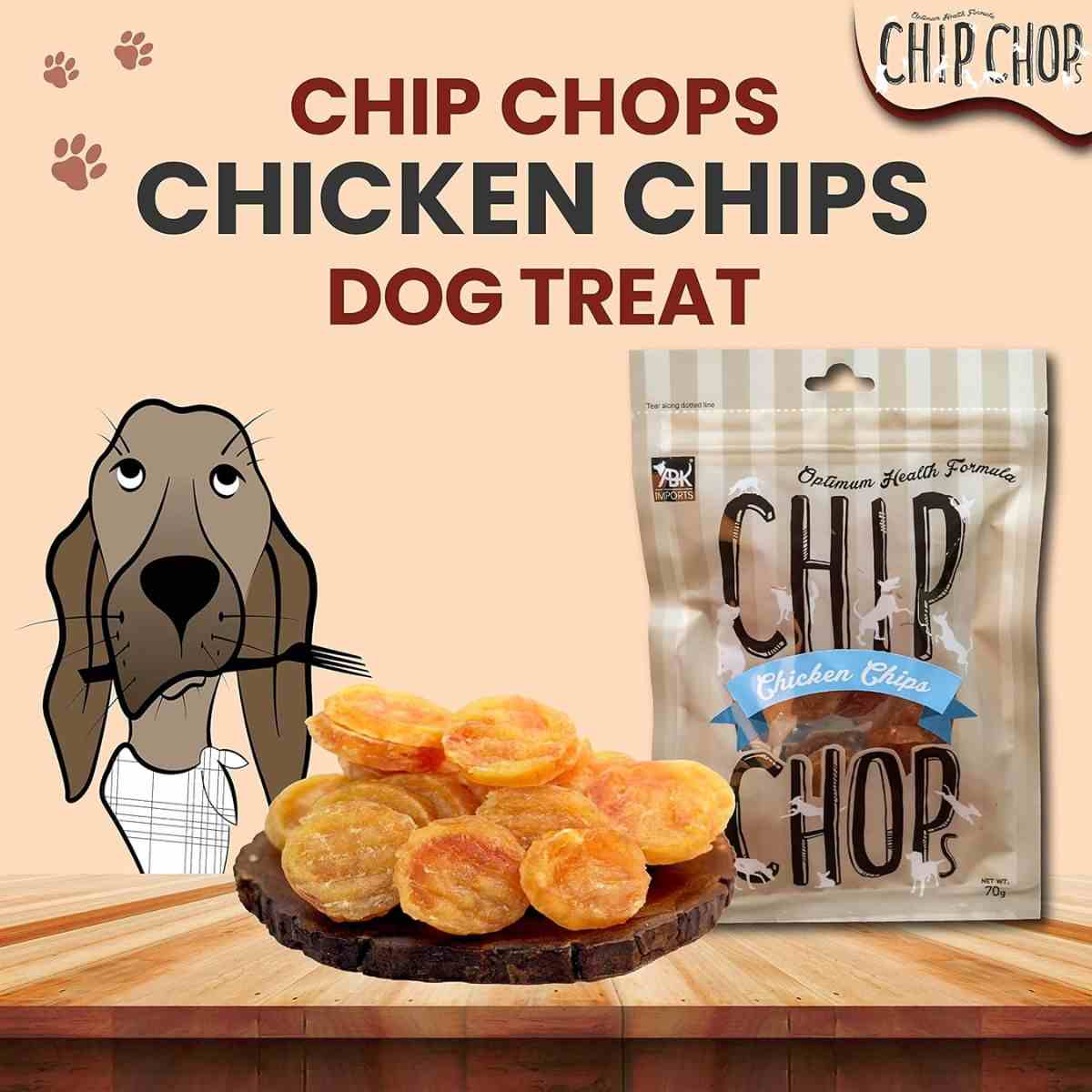 Chip Chops Chicken Chips Coins Dog Treat