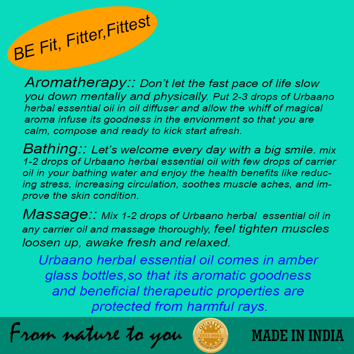 Urbaano Herbal Camphor & Eucalyptus Essential Oil 20 ml each(For Hair, Skin & Aromatherapy - 100% Undiluted - Therapeutic Grade)