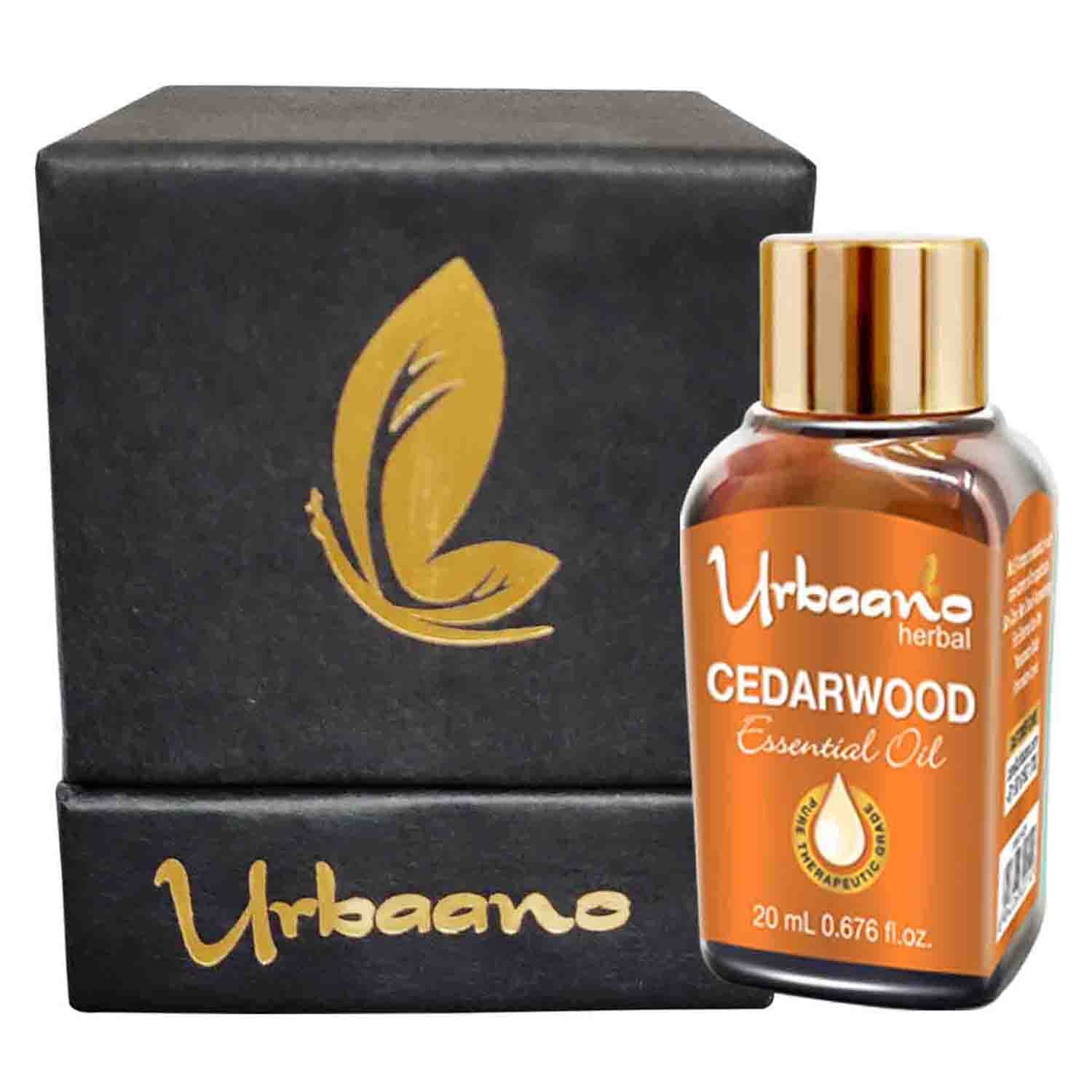 Urbaano Herbal | Urbaano Herbal Cedarwood Essential Oil for Aromatherapy natural & Pure -20ml 0