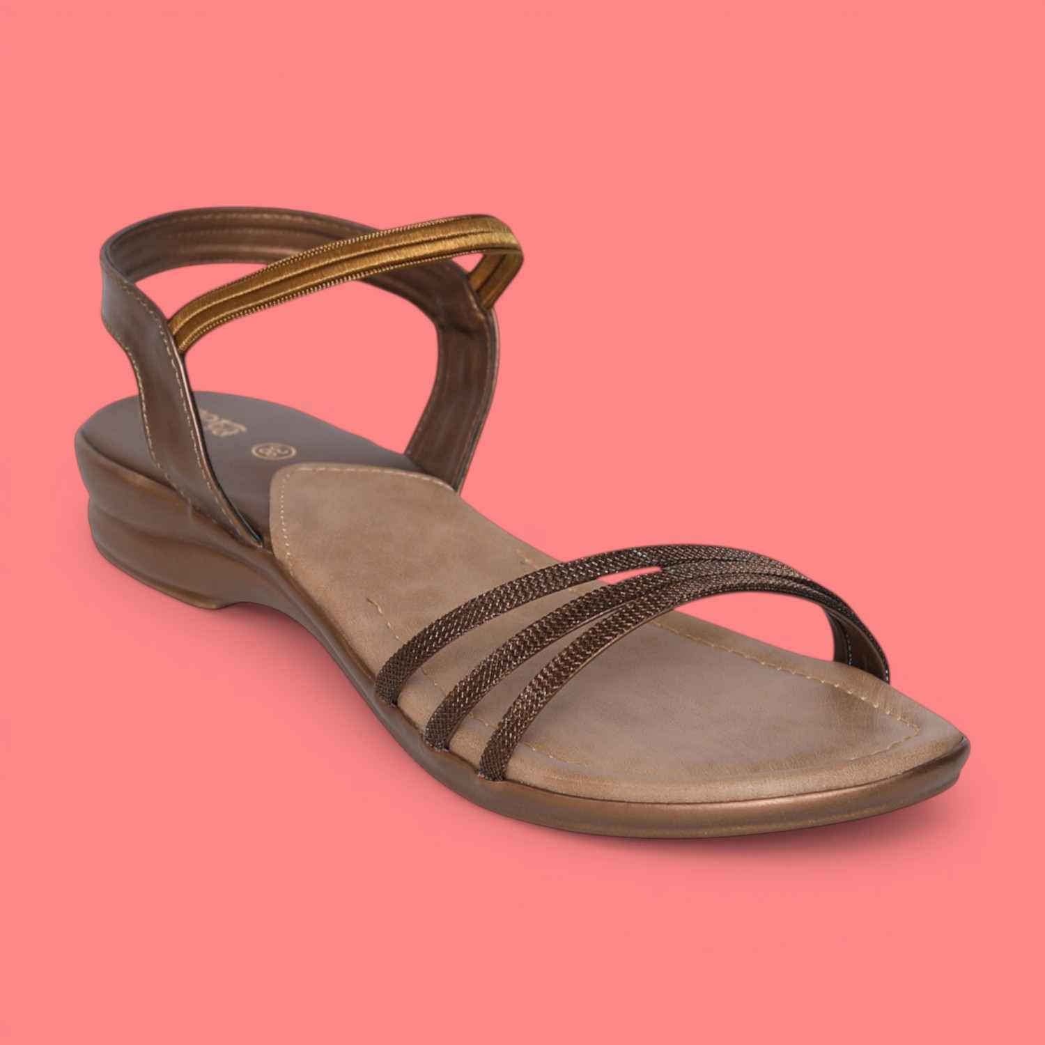 Greta Women’s Brown Backstrap Sandals