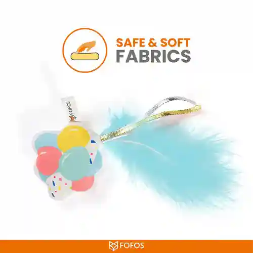 Barkbutler Fofos Birthday Balloon Catnip Toy for Cats