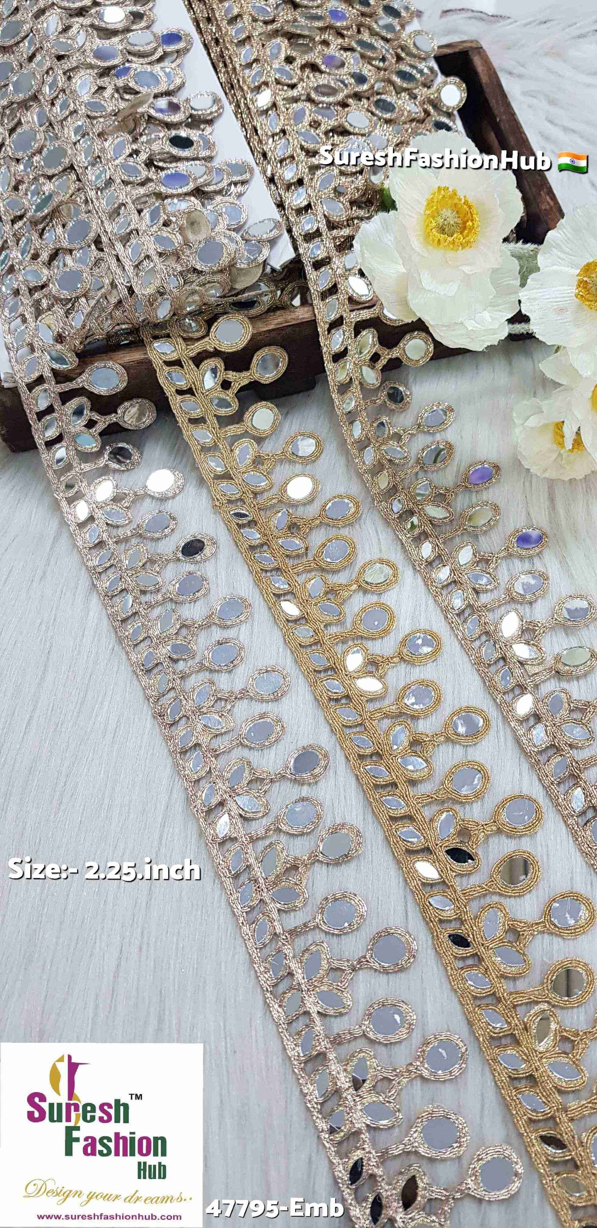Mirror Drop Cutwork Lace