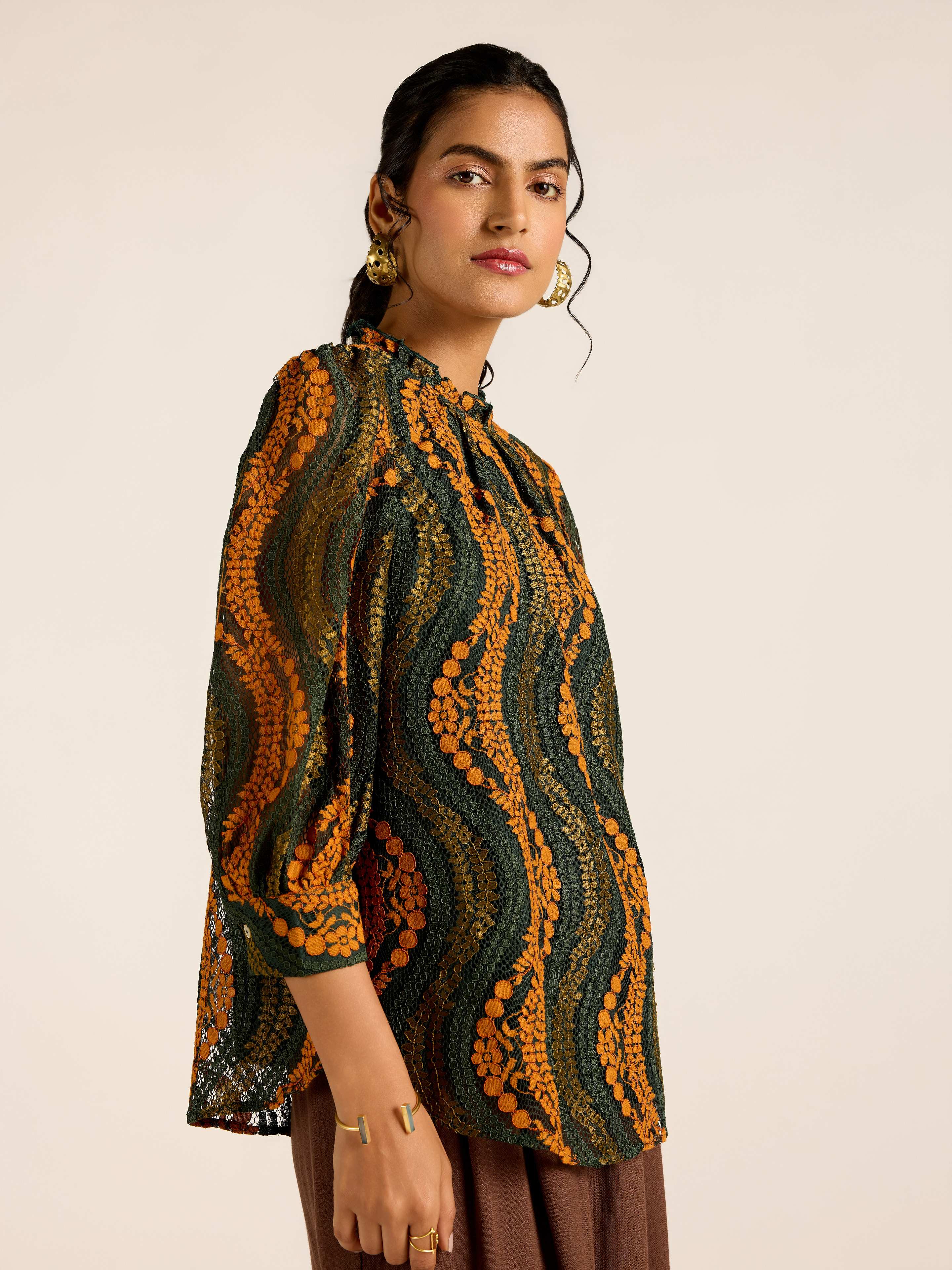 GREEN MARGO TOP