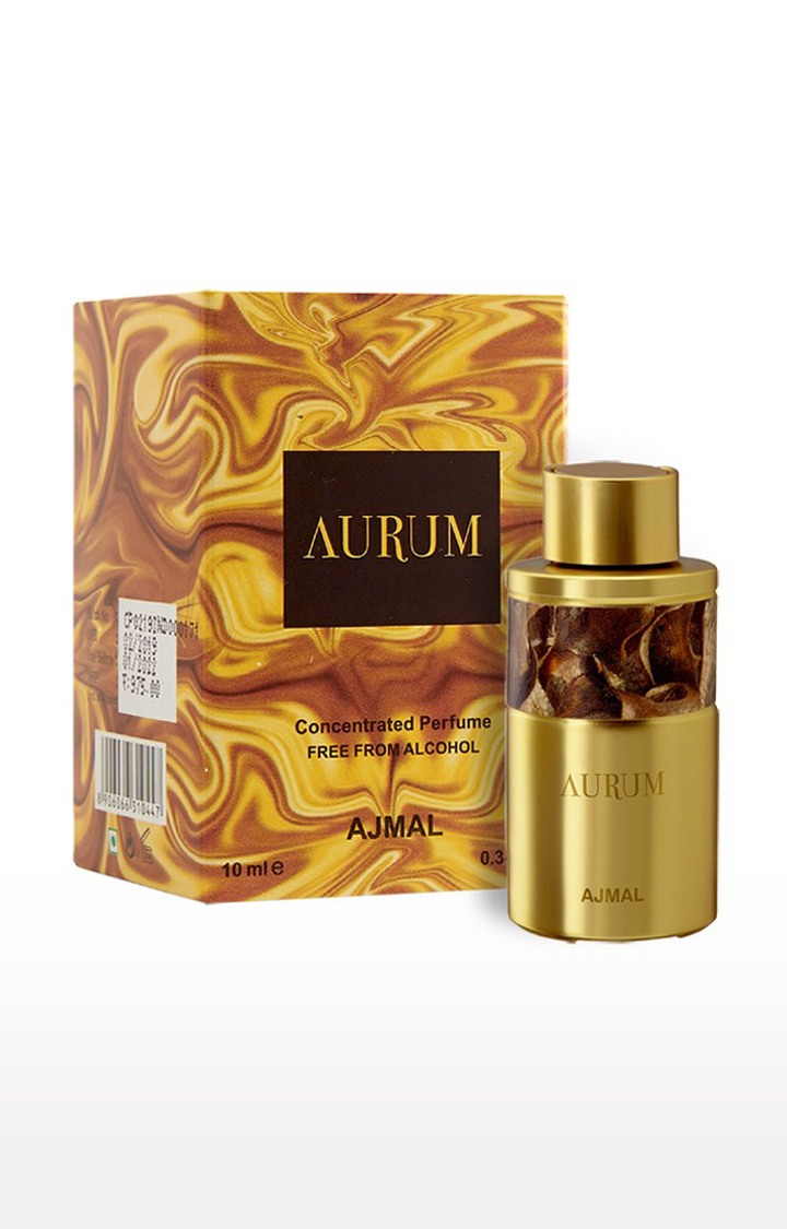 Ajmal Aristocrat EDP Perfume 75ml for Men and Aurum Concentrated Perfume Oil Fruity Alcohol-free Attar 10ml for Women