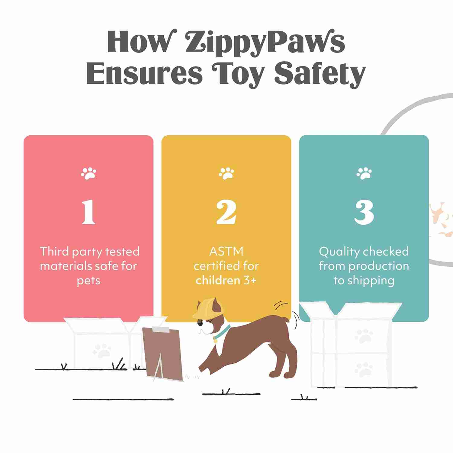 Zippy Paws Loopy Wolf Plush Toy for Dogs