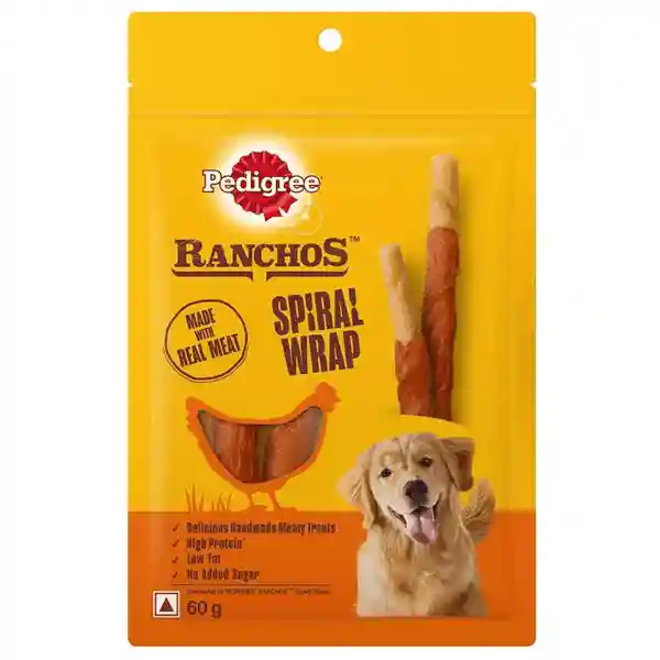 Clearance Sale | Pedigree Ranchos Spiral Wrap 60G – (Best Before Jul’26)