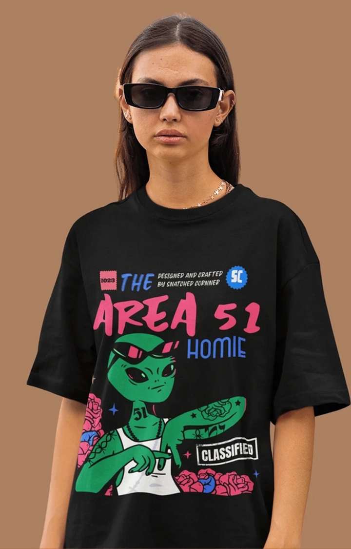 Snatched Corner | Unisex Area 51 Oversize T-Shirt