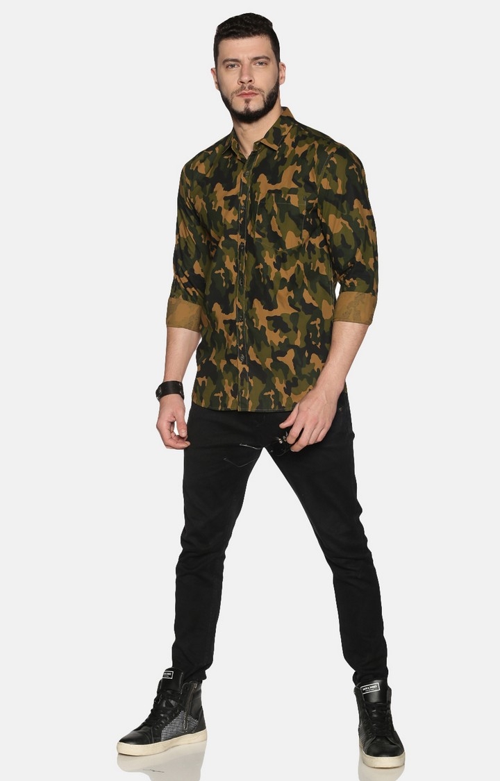 UrGear | UrGear Men Multi-Coloured Camouflage Casual Shirt 1