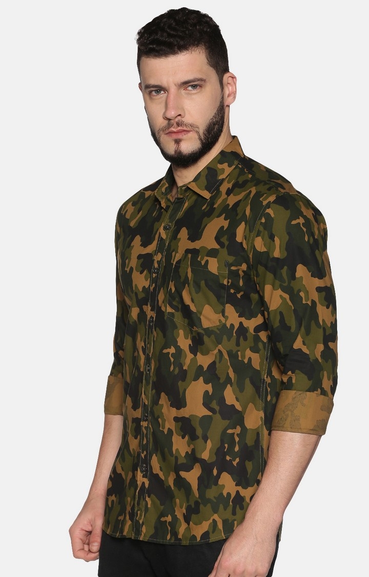 UrGear | UrGear Men Multi-Coloured Camouflage Casual Shirt 2