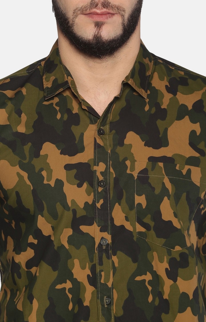 UrGear | UrGear Men Multi-Coloured Camouflage Casual Shirt 4