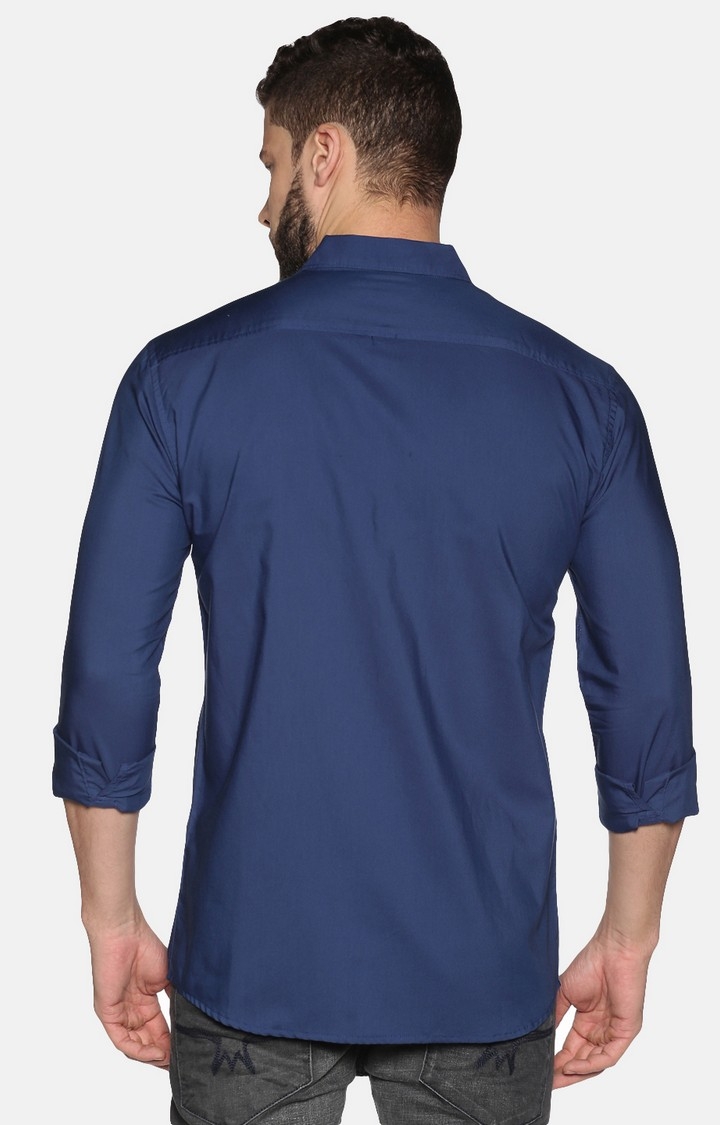UrGear | UrGear Men Solid Casual Blue Shirt 3