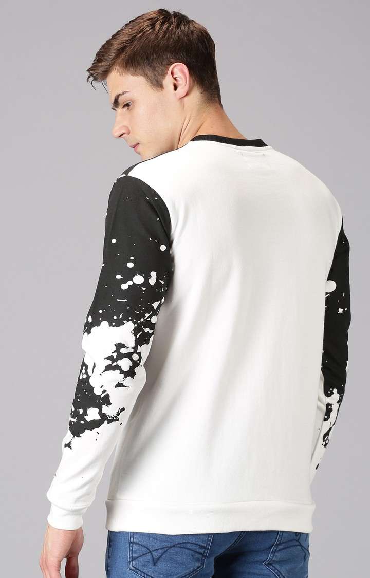UrGear Tie Dye Men Crew Neck Black and White T-Shirt