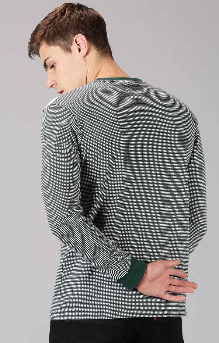 UrGear Colourblock Men Crew Neck Green T-Shirt