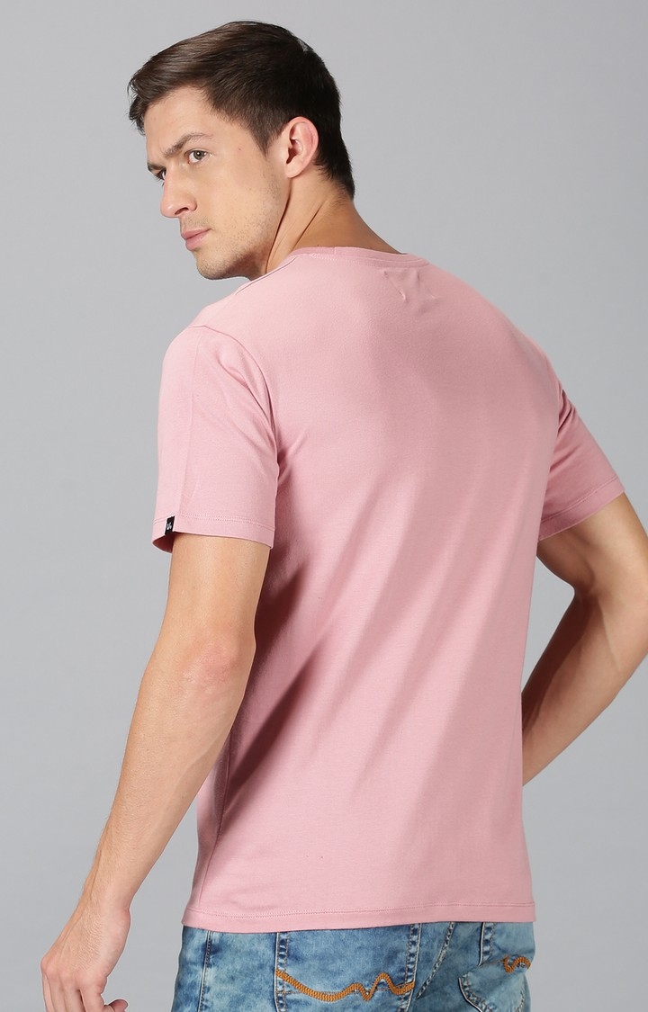 UrGear | UrGear Printed Crew Neck Pink T-Shirt 3