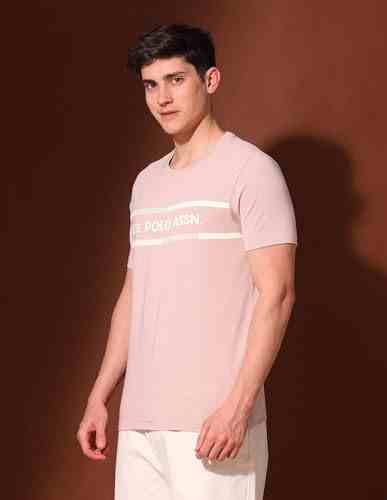 U.S.POLO MENS T-SHIRT H/S UDTSH3019 PINK