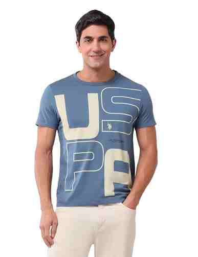 U.S.POLO MENS T-SHIRT H/S UDTSH3019 PINK