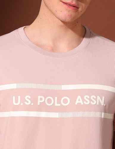 U.S.POLO MENS T-SHIRT H/S UDTSH3019 PINK