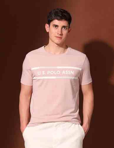 U.S.POLO MENS T-SHIRT H/S UDTSH3019 PINK
