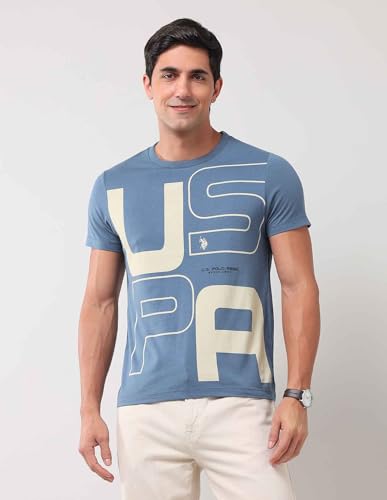 U.S.POLO MENS T-SHIRT H/S UDTSH3019 PINK