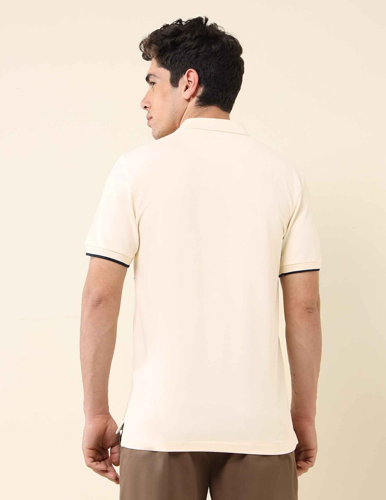 U.S.POLO MENS T-SHIRT H/S USTSH2530 BEIGE