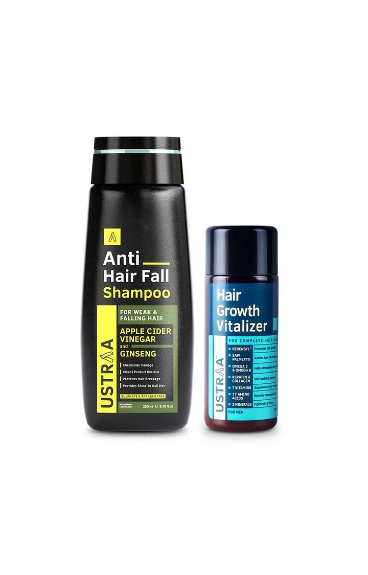 Ustraa | Ustraa Anti Hair Fall Shampoo 250 ml & Hair growth Vitalizer 100 ml 0