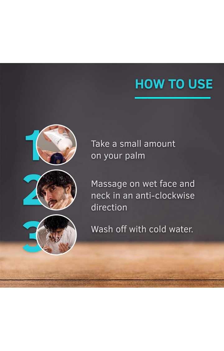 Ustraa Face Wash- Oily Skin 200 g, Face Mask Oily Skin 125 g & De Tan Face Scrub 100 g