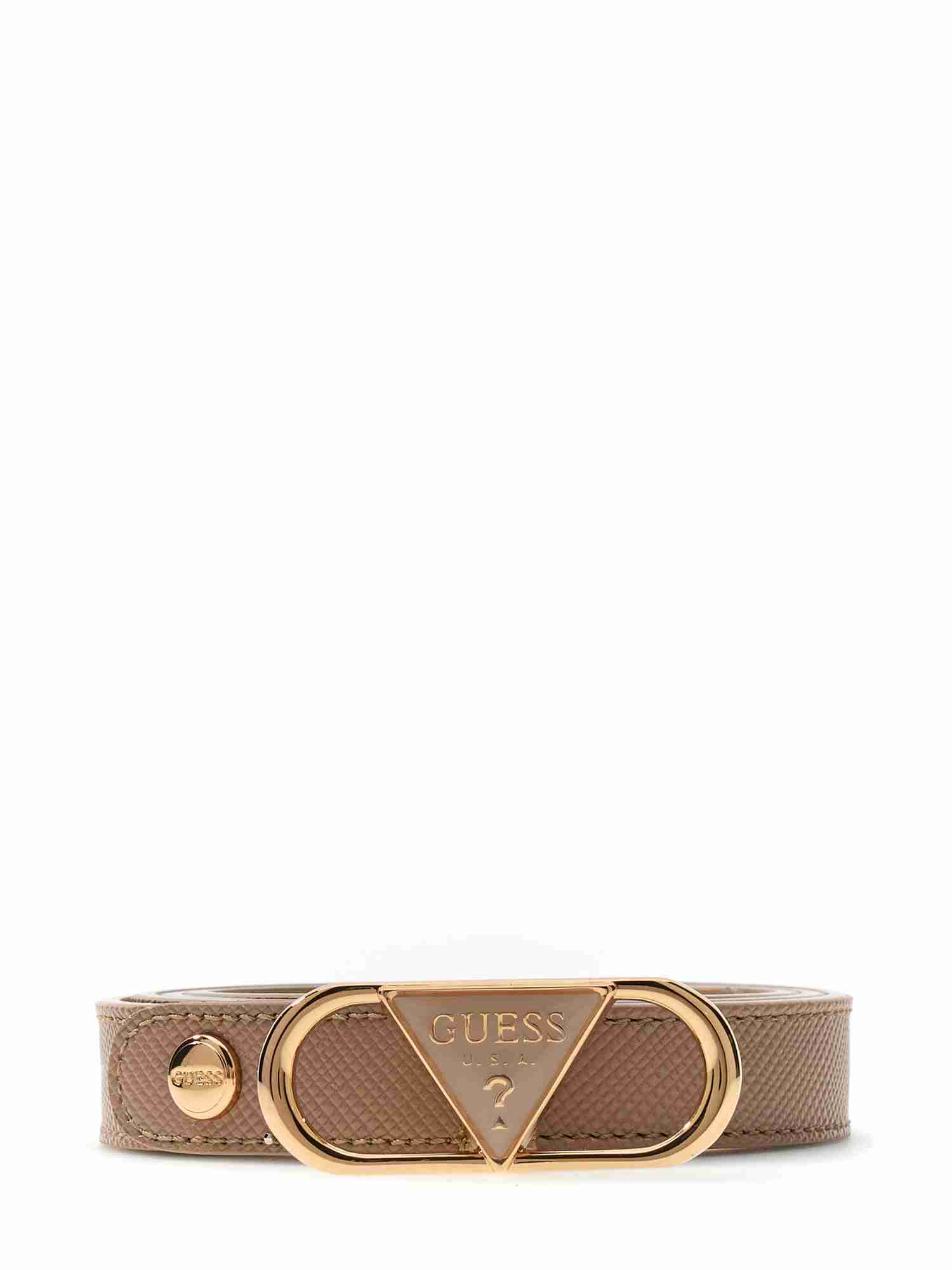 Guess Brown Polyester Solid Women Belt