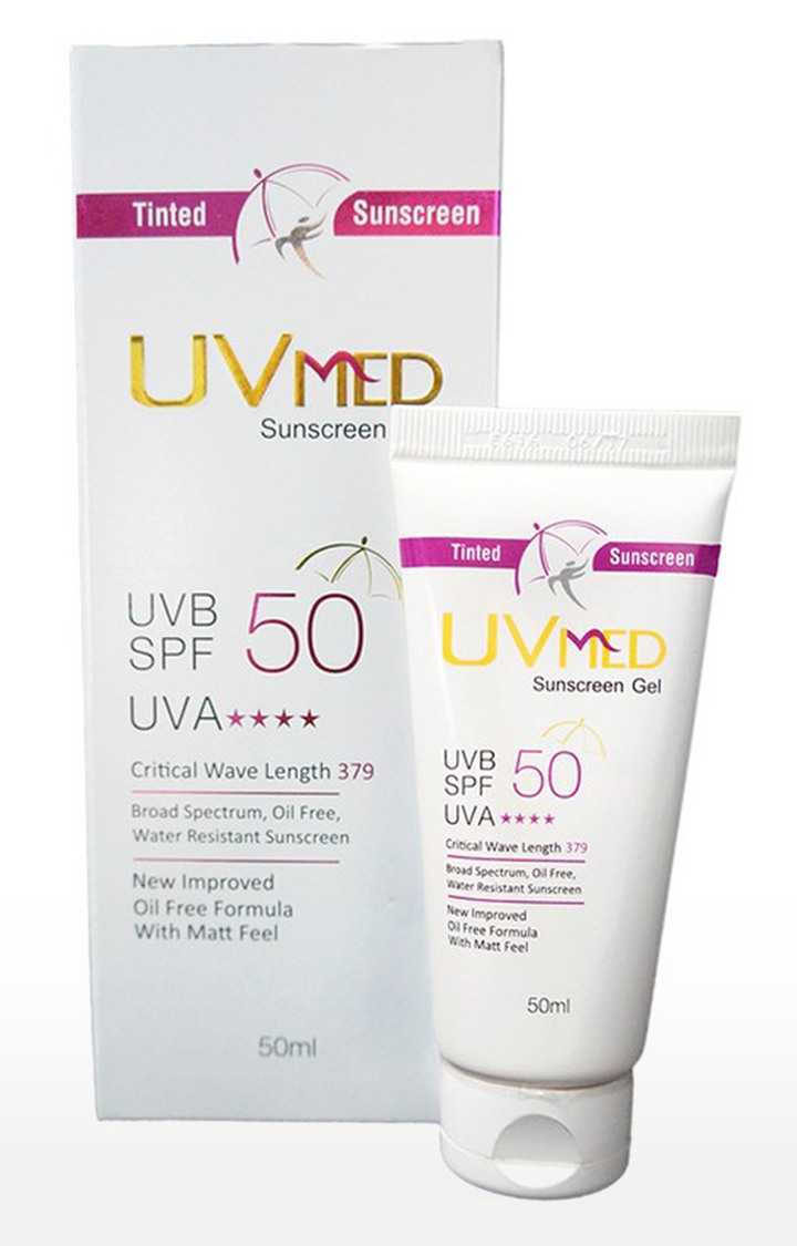 Uvmed Tinted Sunscreen Gel with SPF 50